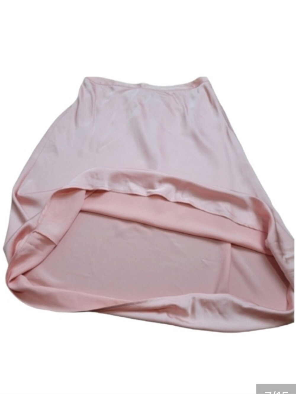 J. Crew Women's 90's Vintage satin slip skirt midi coral pink xs - Picture 7 of 15